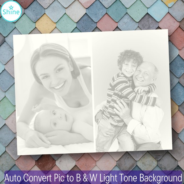 2 Photos Auto Convert Picture to B & W Light Tone Notepad (Creator Uploaded)
