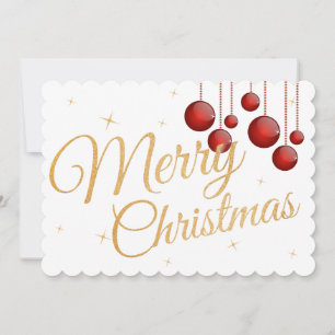 2 Photos Christmas Festive Greeting Card