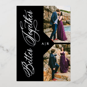 2 Photos Collage Silver Whimsical Luxury Modern