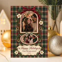2 Photos Coquette Equestrian Preppy Christmas