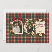 2 Photos Coquette Equestrian Preppy Christmas