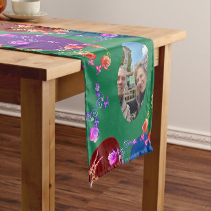 2 Photos"Have a Happy Easter" Egg  Short Table Runner