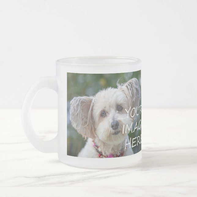 2 Photos Make Your Own New Pet Cat Dog Photo Mug (Left)