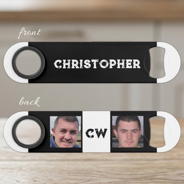 2 photos name initials white black (Creator Uploaded)