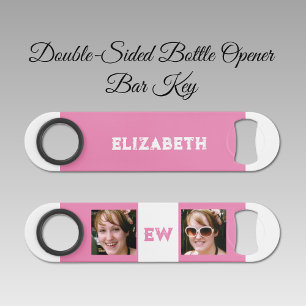 2 photos name initials white pink