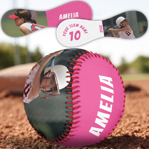 2 Photos Softball Pink Player Number Team Name