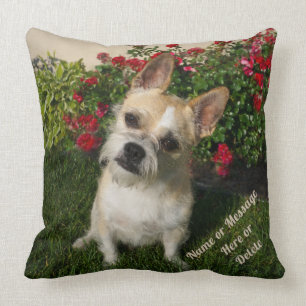 2 Photos, Text on 20x20 Personalised Photo Pillows