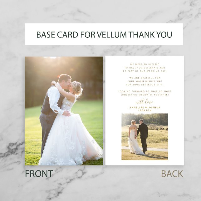 2 photos wedding gold thank you base for vellum (Creator Uploaded)