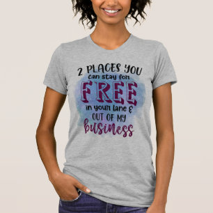 2 Places You Can Stay for FREE T-Shirt