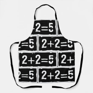 2 plus 2 equals 5 apron