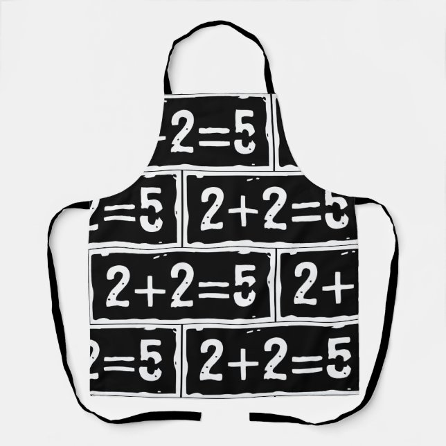2 plus 2 equals 5 apron (Front)