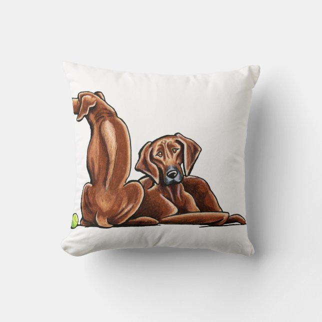 2 Rhodesian Ridgebacks Cushion (Front)