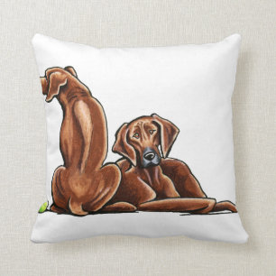 2 Rhodesian Ridgebacks Cushion