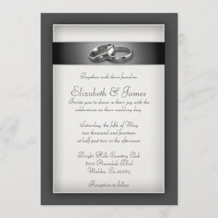 2 Rings Wedding Invitations