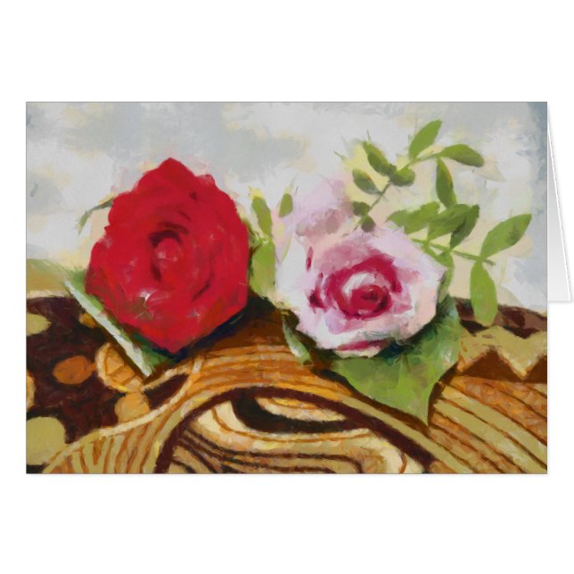 2 roses painting (Front Horizontal)