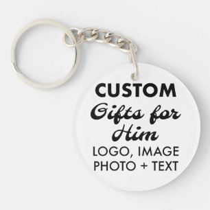 2" Round Acrylic Keychain Custom Gifts for Him