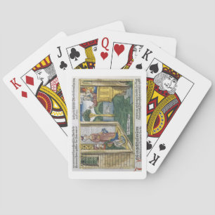 2 Samuel 11 1-5 David sees Bathsheba bathing, from Playing Cards
