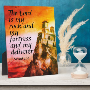 2 Samuel 22:2 Plaque