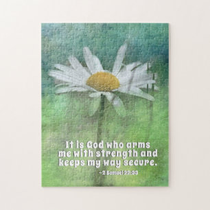2 Samuel 22:33 It is God who arms me with strength Jigsaw Puzzle