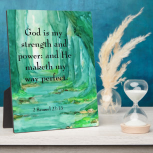 2 Samuel 22:33   Plaque