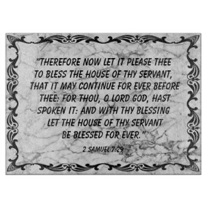 2 Samuel 7:29    Cutting Board