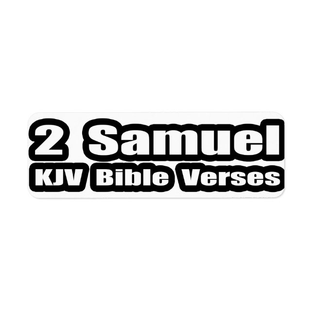 2 Samuel KJV Bible Verses (Front)