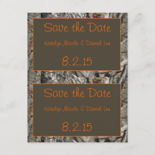 2 Save-the-Date Camo Cards