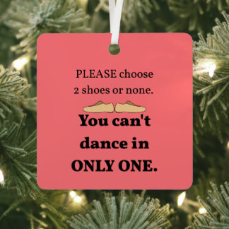 2 Shoes or None Pacific Salmon Metal Tree Decoration