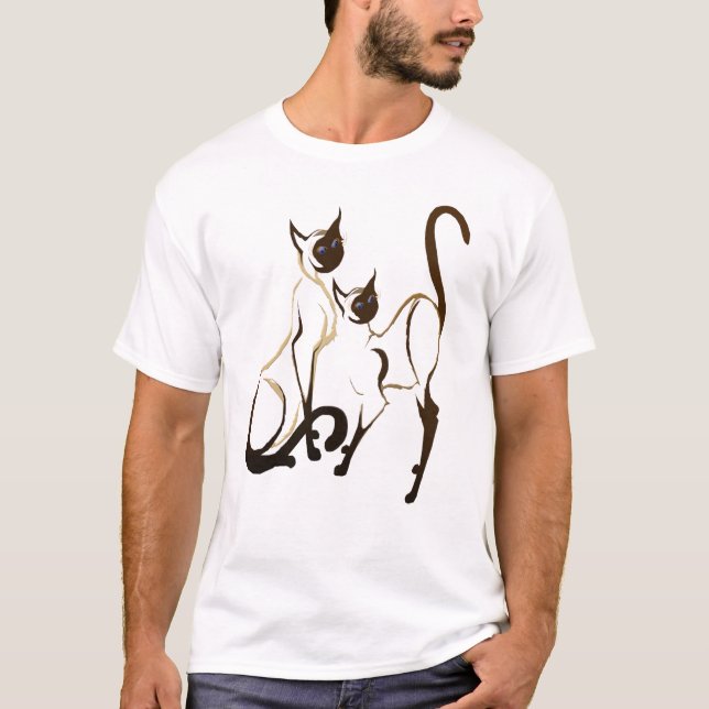 2 Siamese KittiesT-Shirt T-Shirt (Front)