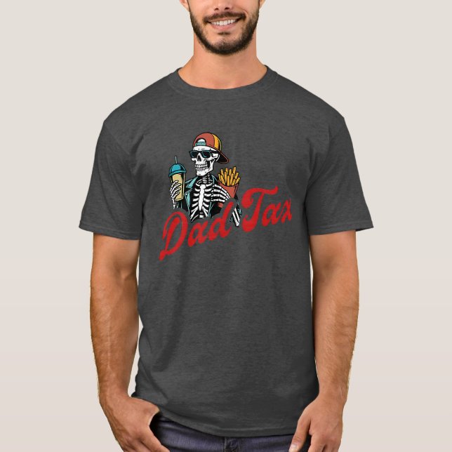2 SIDE Dada Making Sure Its Not Poison Skeleton Da T-Shirt (Front)