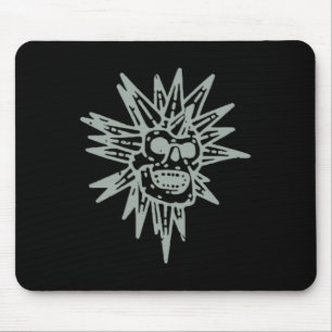 (2 Side) Spooky Island Est 2002 Amusement Skull Ha Mouse Mat
