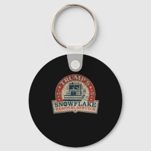 2 Side Trumps Snowflake Removal Service Funny Trum Key Ring