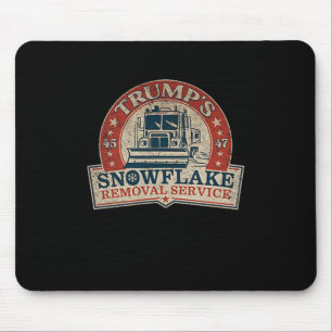 2 Side Trumps Snowflake Removal Service Funny Trum Mouse Mat