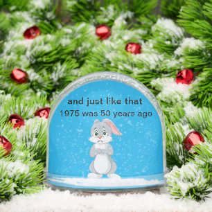 2 sided 1975 humor snow globe
