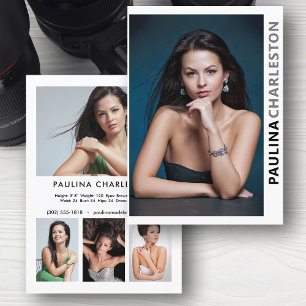 2 Sided 5 Photo Model Actor Pro 5x7 Template