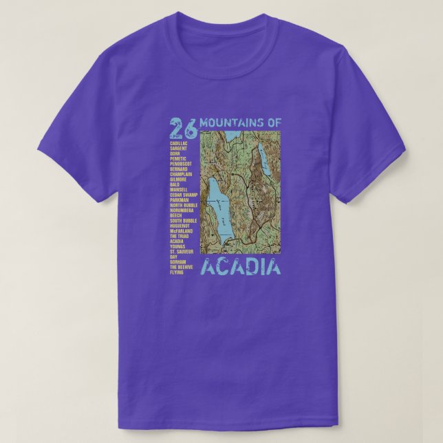2-SIDED Acadia / Maine T-Shirt (Design Front)