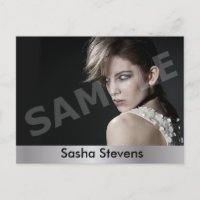 2-Sided Actor & Model Headshot Comp Postcard