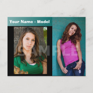 2-Sided Actor & Model Headshot Comp Postcard