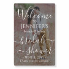 2 Sided Any Theme Bridal Shower Photo & White Text
