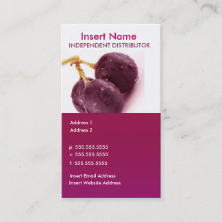 2-Sided Business Card (Grapes)