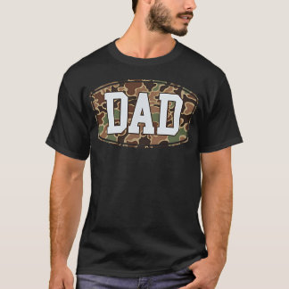 (2 Sided) Camo Dad Father's Day Camouflage Dad T-Shirt
