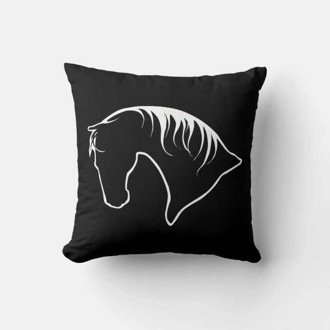 2-sided Country Western Horses designer pillows (Front)