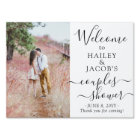 2 Sided Couples Bridal Shower 2 Photo Welcome Yard