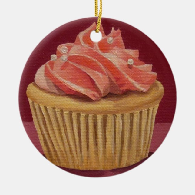 2-Sided Cupcake Ornament (Front)