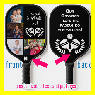 😁😍 2-sided Custom text and photo Pickleball Paddle