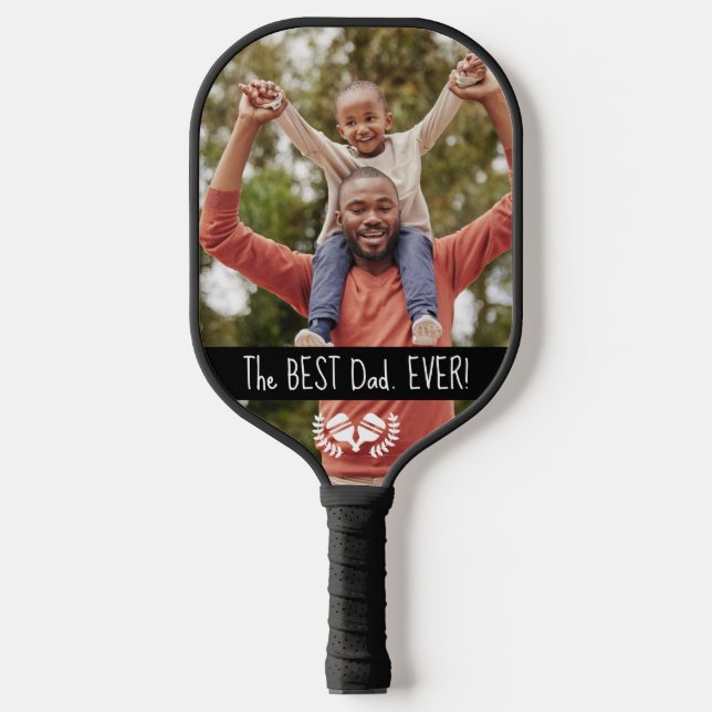 😁😍 2-sided Custom text and photo Pickleball Paddle (Front)