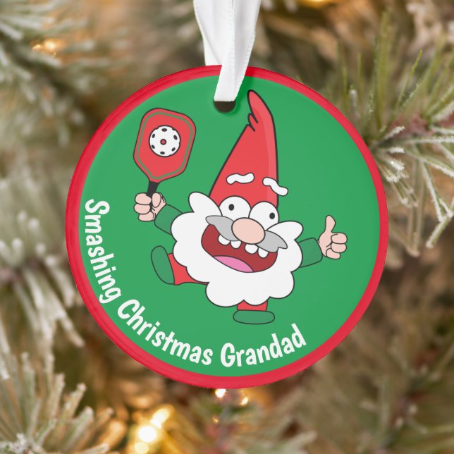 🎅🤶2 sided customisable  Christmas pickleball  Ornament (Tree)