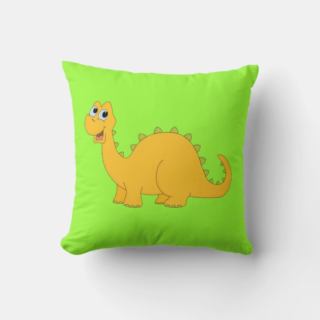 2 sided Dinosaur Design Throw Pillow Home Decor (Front)