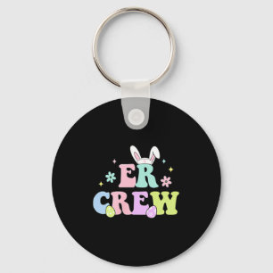 2 Sided ER Crew ER Dept Easter Nurse Emergency Key Ring