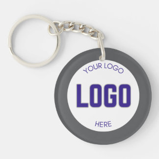 2 sided Logo on Clean Company Business  Key Ring